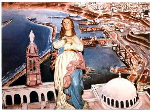 Oran - Santa-Cruz - Vierge en montage